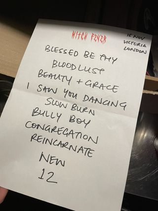Witch Fever setlist