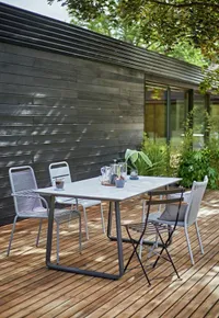 Argos garden furniture: marble top table 