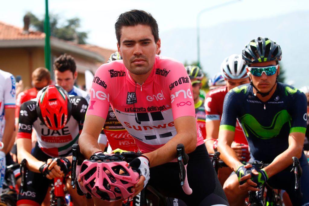 There was a sombre moment ahead of the stage as the peloton stopped for a minute's silence