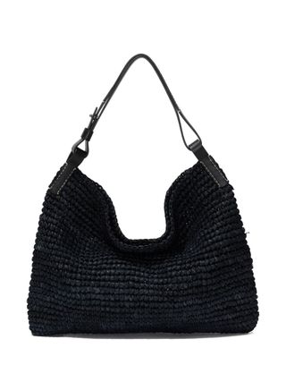 Minetta Raffia Tote Bag