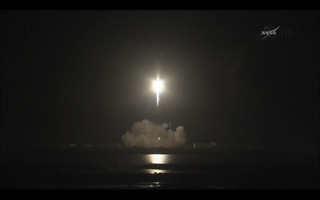 Dragon after liftoff