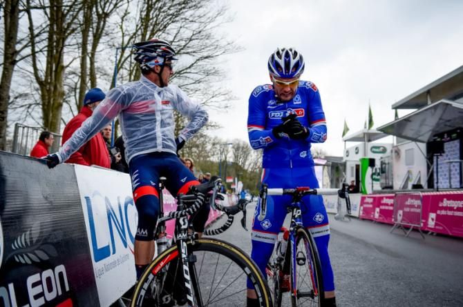 C&eacute;dric Pineau (FDJ.fr) is freezing at the start line