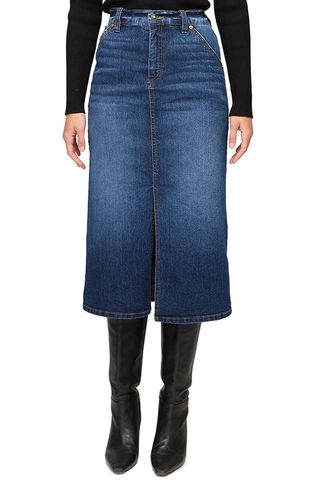 Denim Midi Skirt