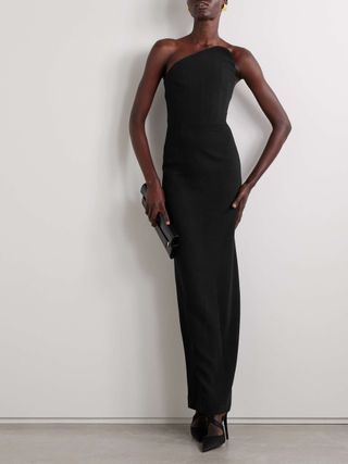 Eve Strapless Crepe Gown