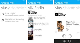 Runtastic for Windows Phone with Nokia Music