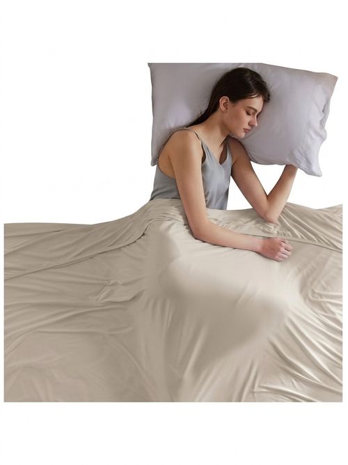 Bedsure Beige Queen Size Cooling Blanket