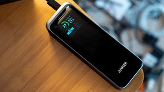 Charging a laptop with the Anker Prime A1340