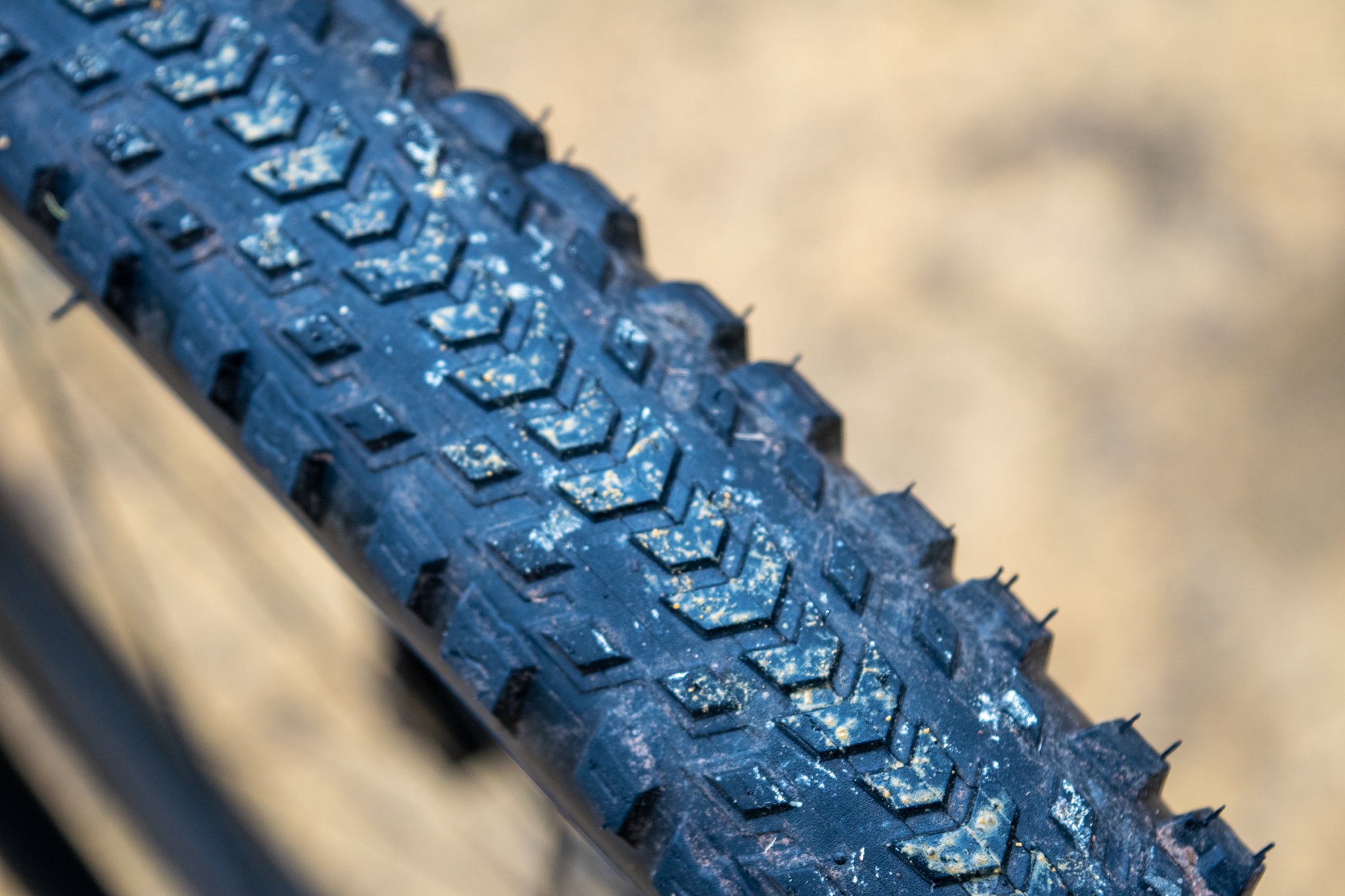 A Pirelli Cinturato RC gravel tyre tread