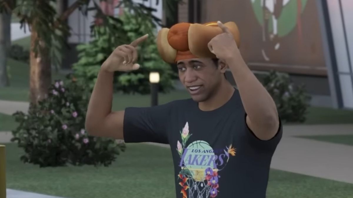 NBA 2K23 hot dog hat