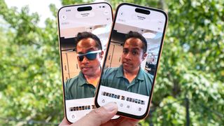 iOS 27 vs iOS 26 Photo Clean Up.
