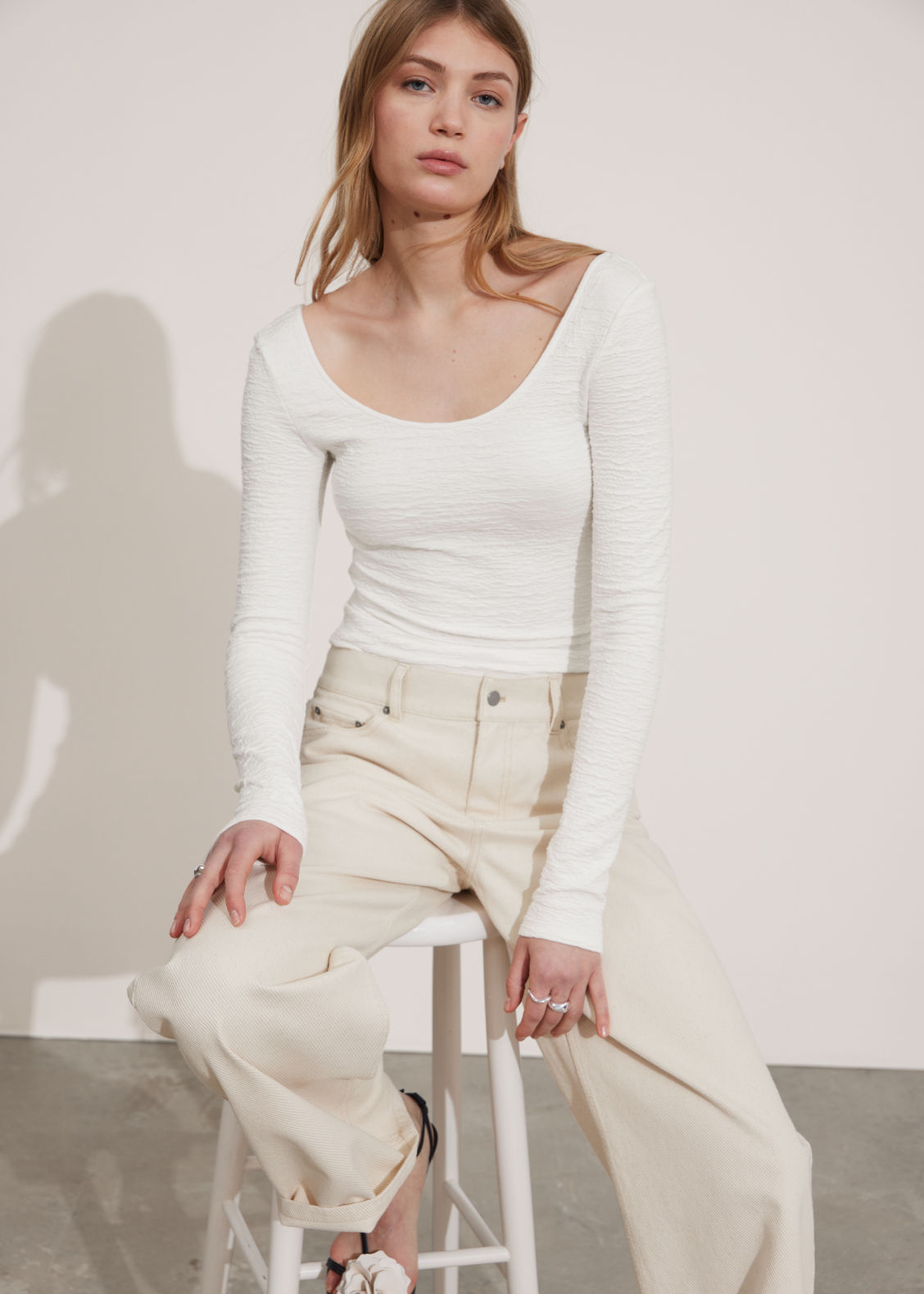 Slim Textured Top