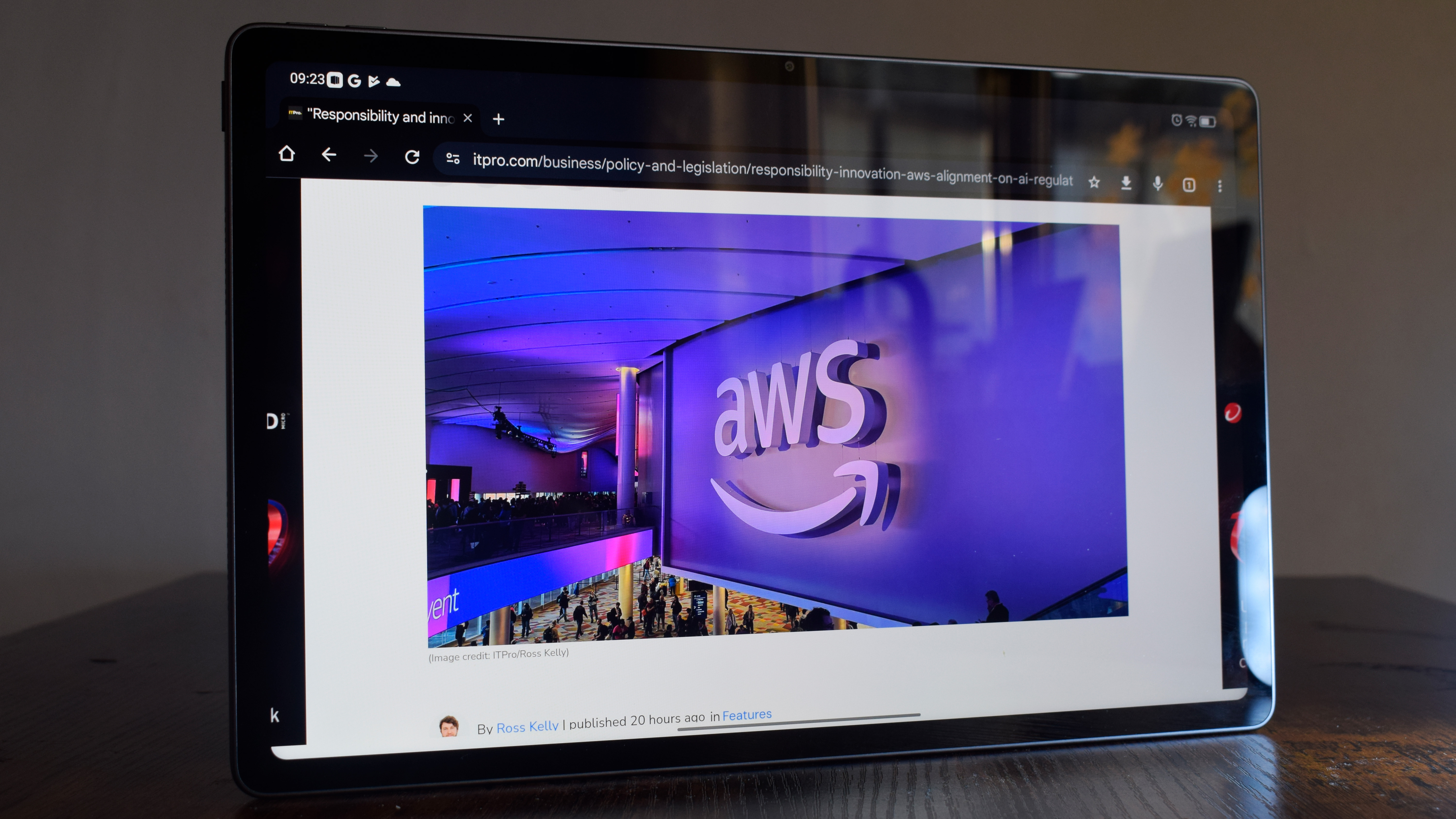 The Lenovo Idea Pad Plus on a desk