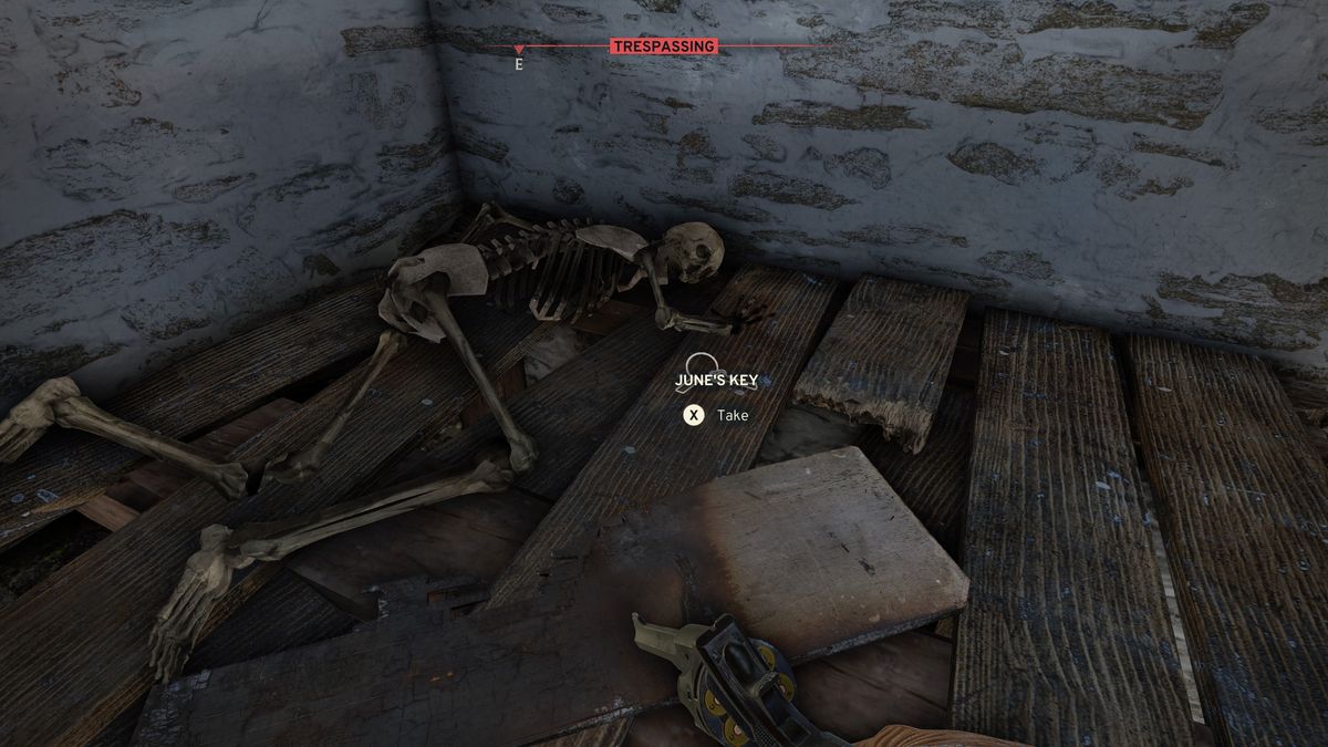 Atomfall June's key by a skeleton