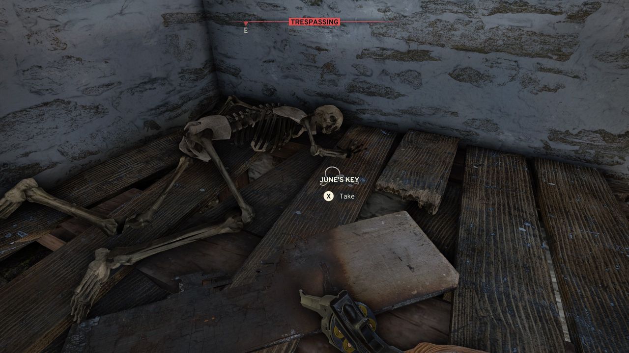 Atomfall June's key by a skeleton