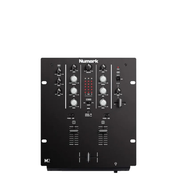 A small square image of the Numark M2 in black on a plain white background