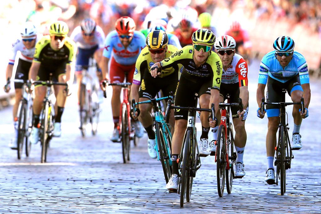 Matteo Trentin (Mitchelton Scott) wins stage 2 of the Tour of Britain