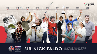 Graphic of Nick Faldo and the British Masters