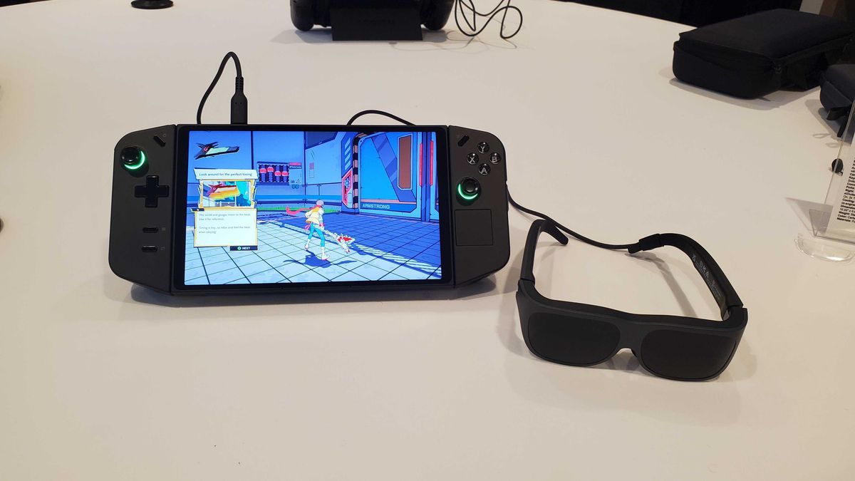 black AR glasses