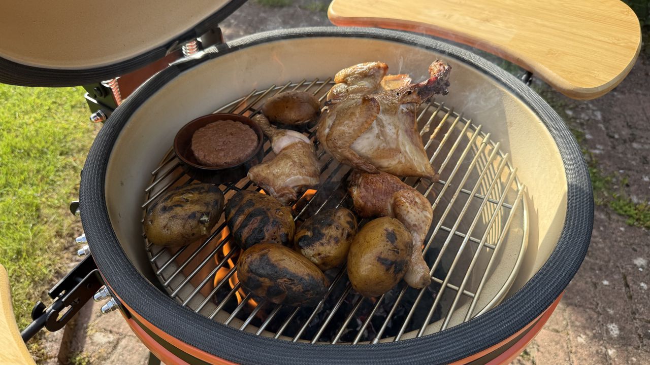 GoodHome Sagami Orange Charcoal Egg