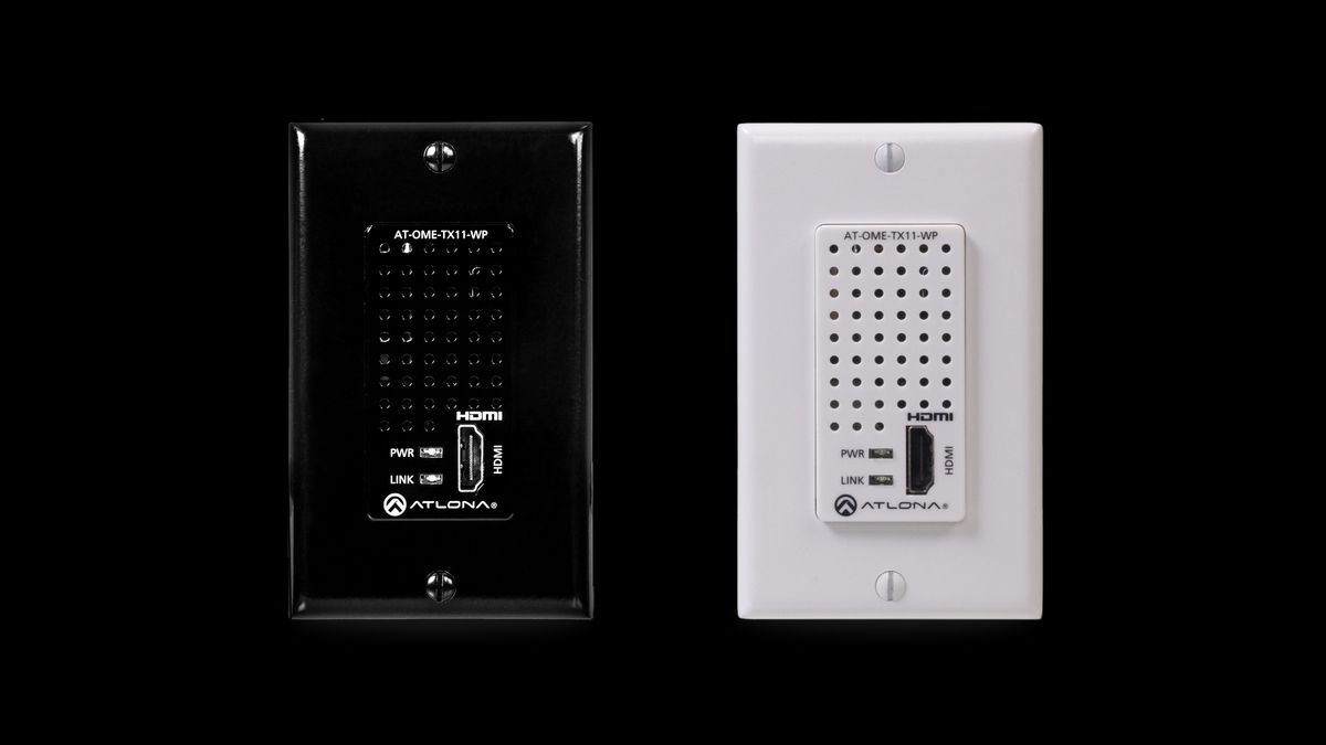 The new Atlona HDBaseT wall plate. 