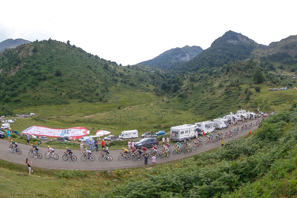 One of the day's climbs.
