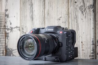 The Canon EOS C70 packs cinema camera power into a DSLR frame, with the cutting-edge RF mount