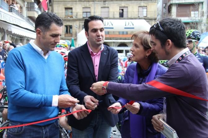 Miguel Indurain was of course present at the start of the race