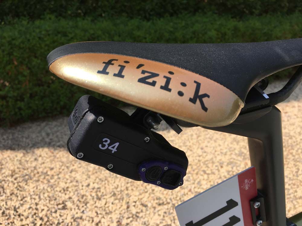 The gold Fizik Antares saddle