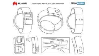 Here the earphones are stored on the underside of the band. Credit: LetsGoDigital/WIPO