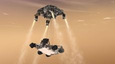 Curiosity's Sky Crane Concept Art