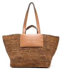 Morris large leather-trimmed raffia tote | View at Net-A-Porter