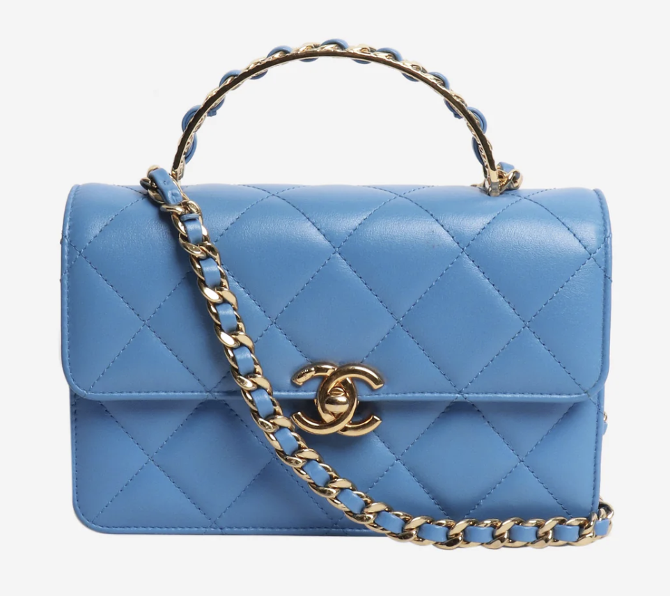Chanel , Lambskin quilted crossbody bag