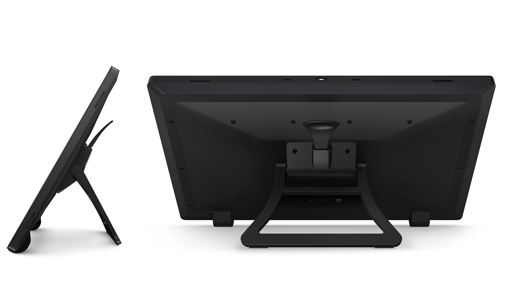 Xencelabs Pen Display 24+ product image on a white background showing rear and side-on image of tablet