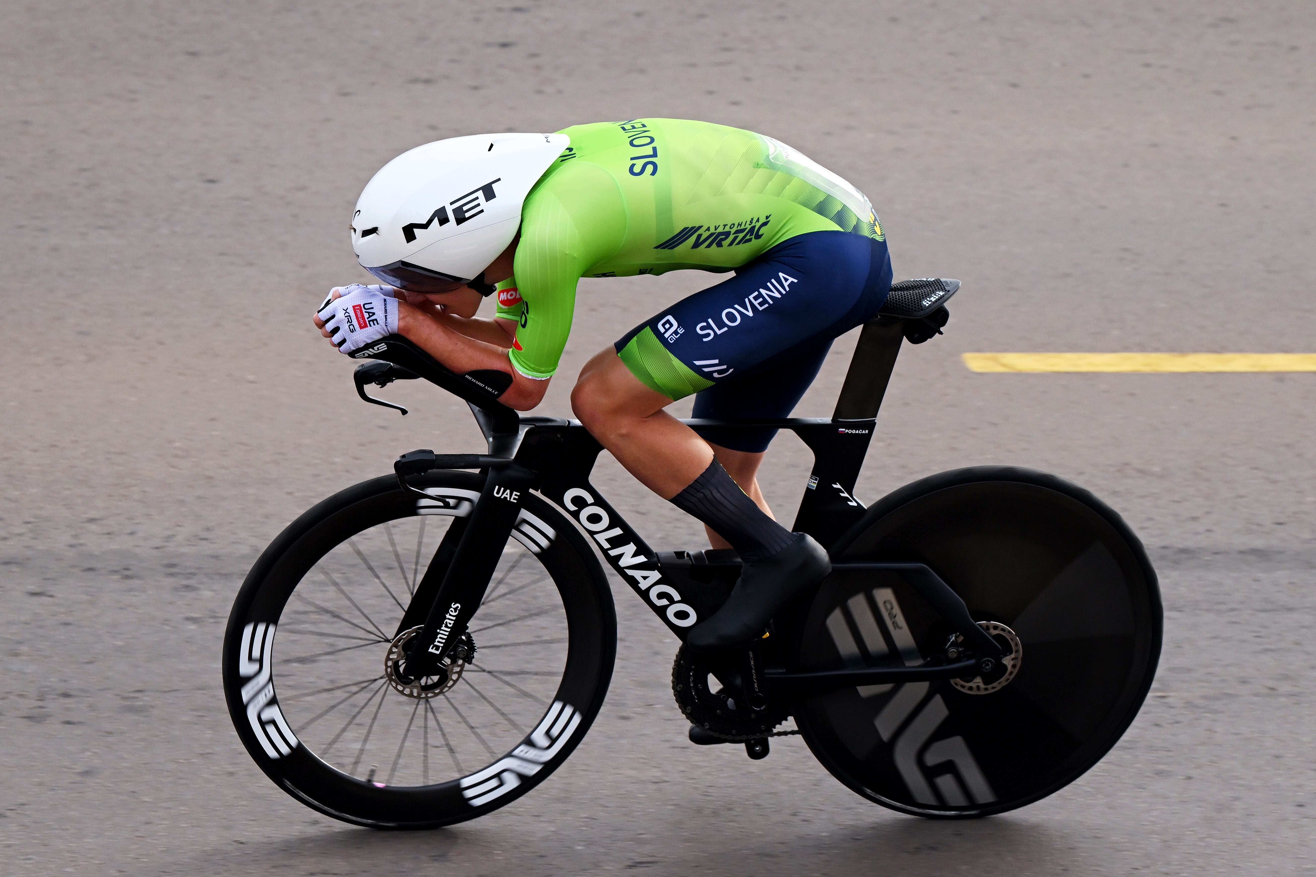 Tadej Poga&amp;#269;ar representing Slovenia at the World Championships