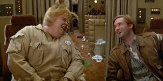 Bill Pullman and John Candy laughing in Spaceballs