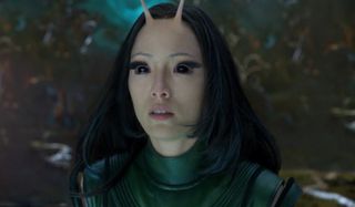 Mantis looking shocked Guardians of the Galaxy 2