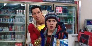 Zachary Levi and Jack Dylan Grazer in Shazam!