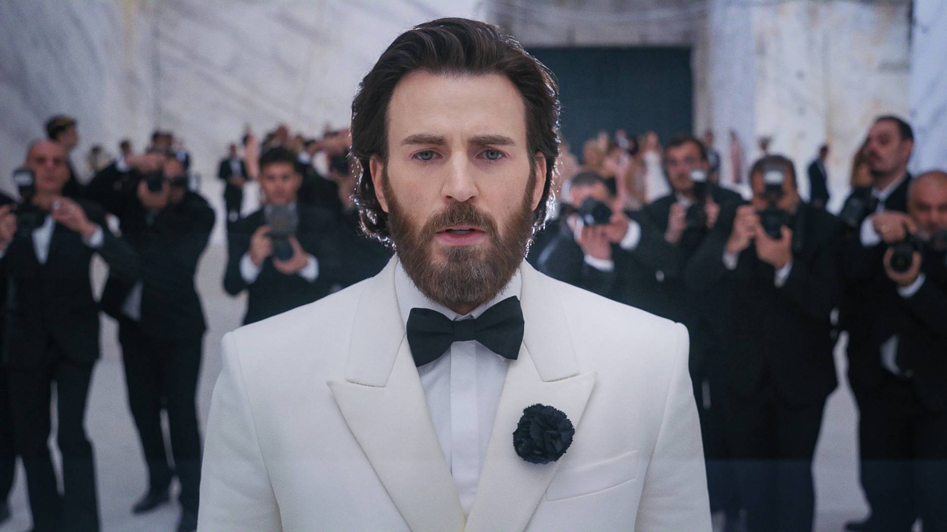 Chris Evans as Mike Tyler in Sacrifice