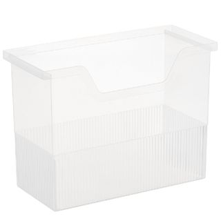 The Container Store small open top file box translucent