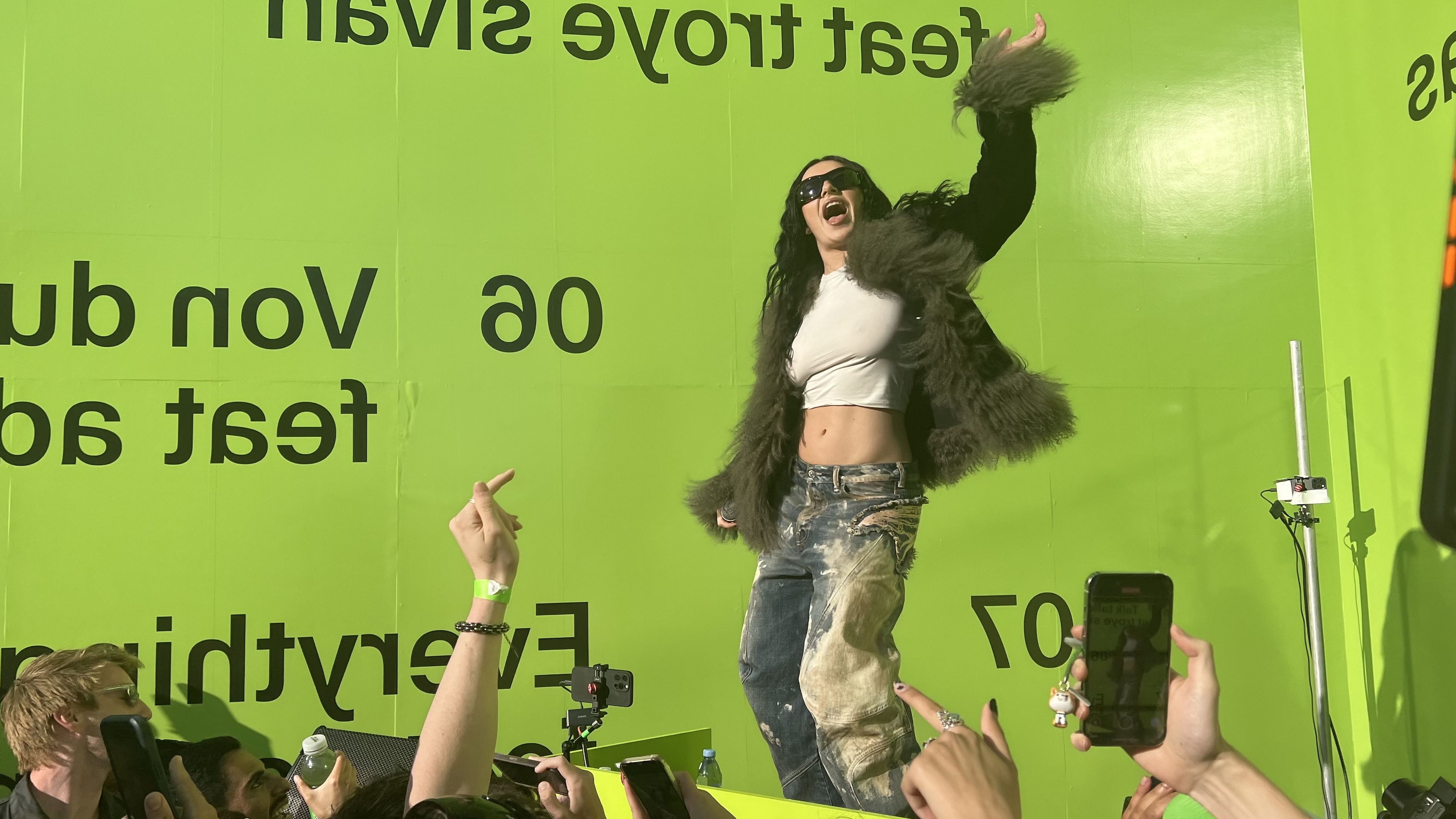 Charli XCX shared her new remix album with a few hundred fans at a special event at Storm King