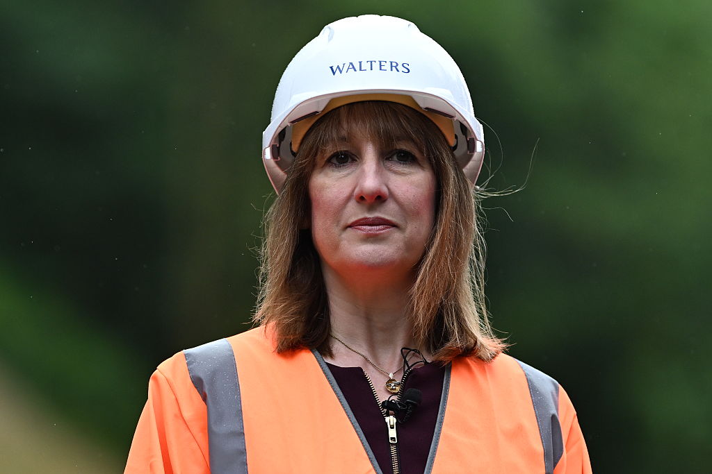 British Chancellor Rachel Reeves visits the coal tip in Wales on August 7, 2025 in Port Talbot, Wales