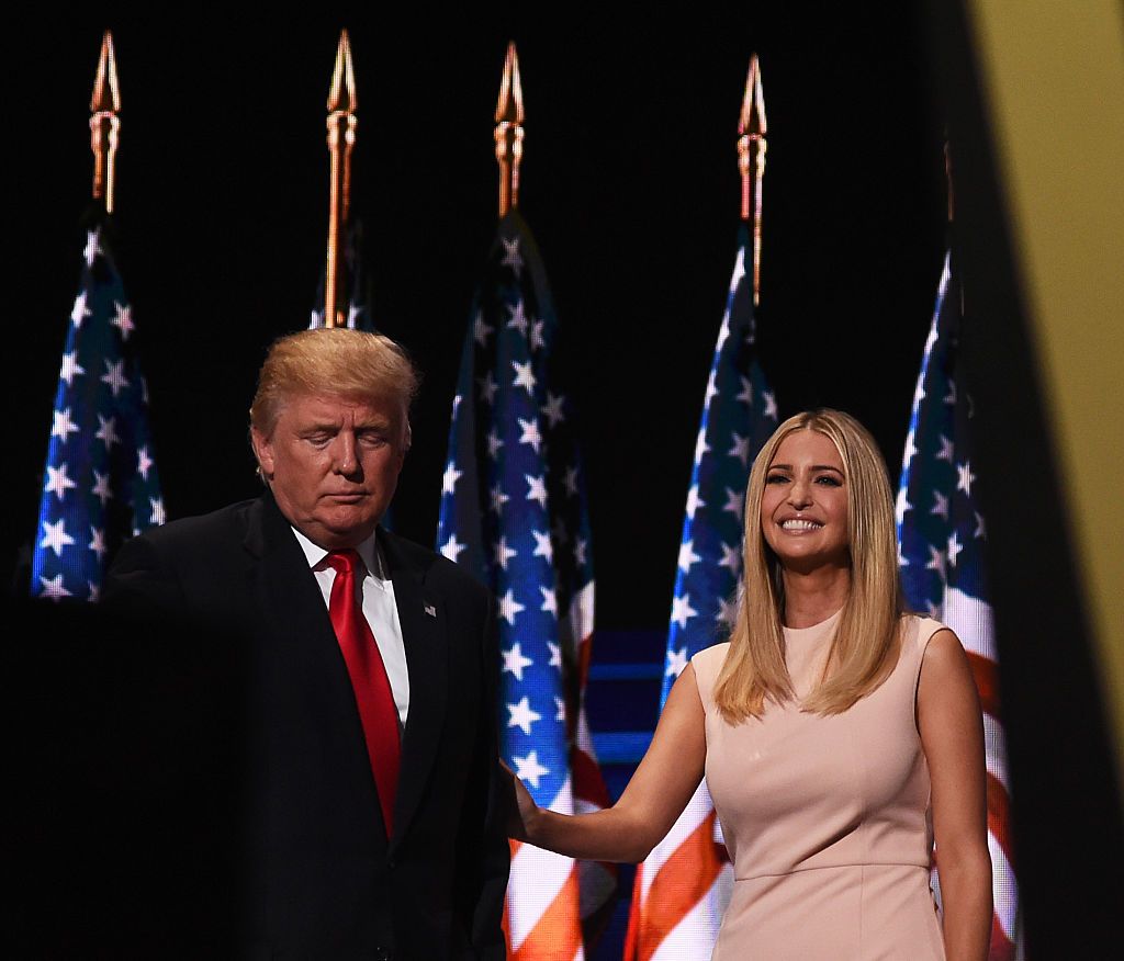 Donald Trump and Ivanka Trump at the RNC