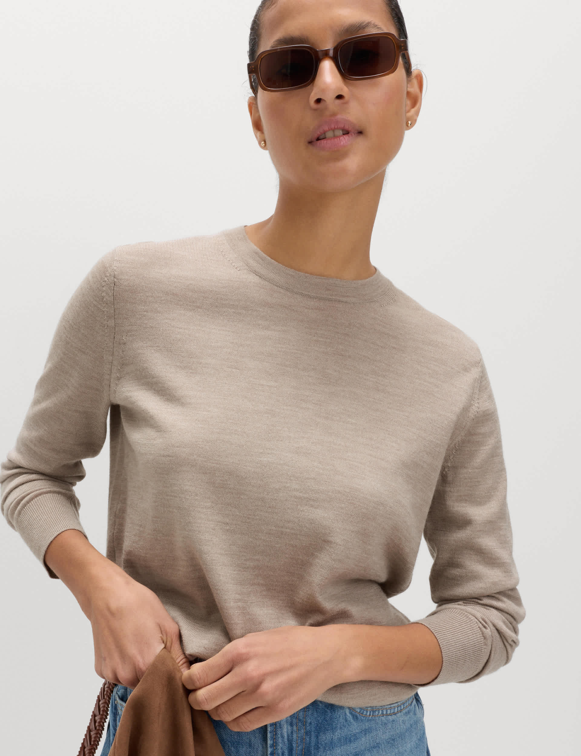 Pure Merino Wool Crew Neck Jumper