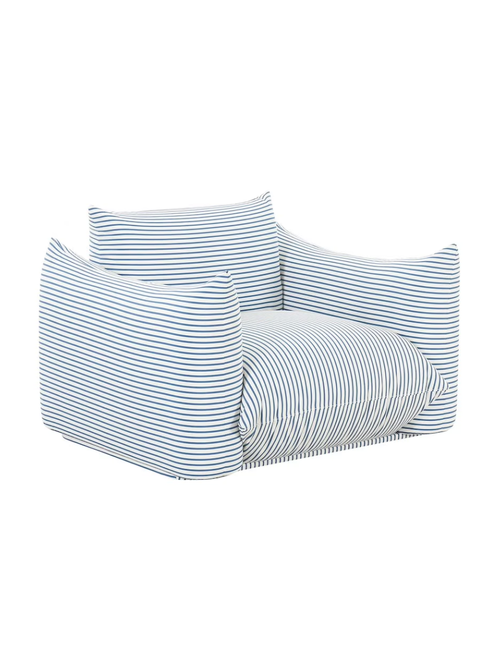 TOV Furniture Saint Tropez Striped Stuffed Outdoor Armchair