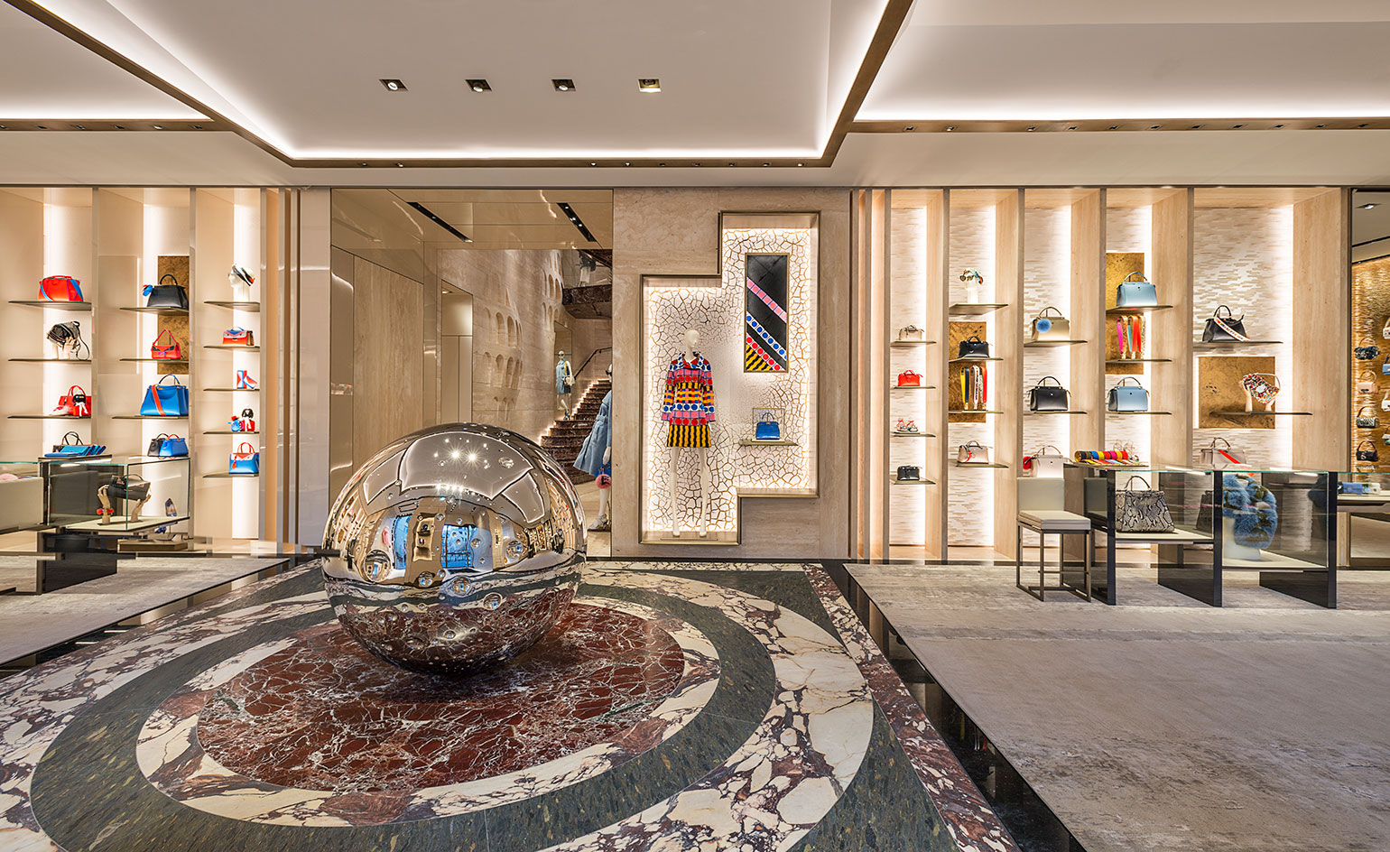 While furniture comes courtesy of the Fendi Casa line