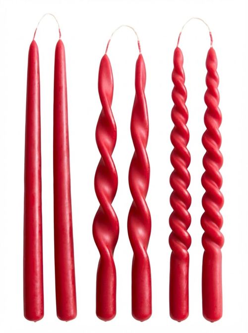 6-Pack Taper Candles - White