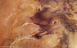 Kasei Valles Mosaic space wallpaper 