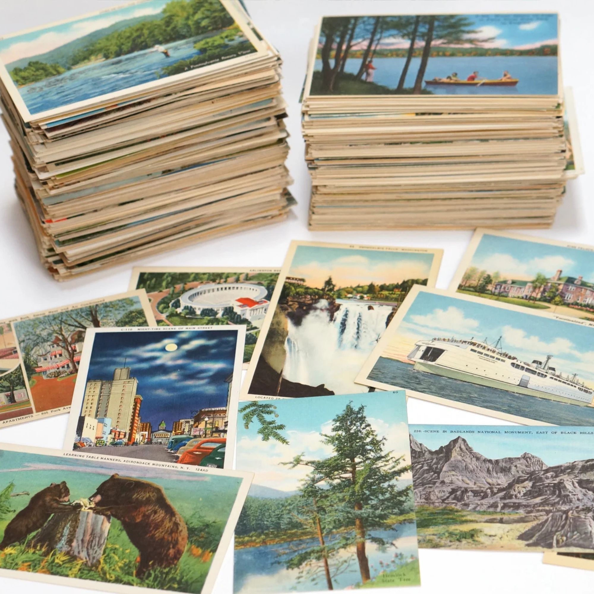 Collection of vintage postcards