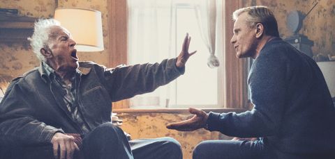 In 'Falling,' Lance Henriksen plays a bigoted father succumbing to dementia while his gay son (Viggo Mortensen) tries to help him. 