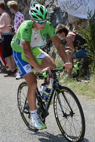 Points classification leader Peter Sagan (Liquigas-Cannondale)